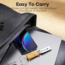 Kodak 柯达 USB2.0 闪存盘金属 U 盘 32GB 64GB 128GB 高速 USB 存储盘迷你皮革钥匙挂绳 USB 记忆棒适用于 PC 台式机笔记本电脑 - 銀色 - 查看 7