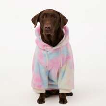 Sudadera con capucha para perro con efecto tie-dye: perro y dueño a juego. Suave, cómoda, divertida, moderna y bonita.