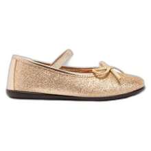 Conguitos Ballet Flats 265027 For Girls In Gold. ✅ Delivery Within 24/72 Hours To Spain (Mainland) - الذهبي - مشاهدة 1