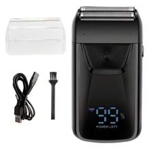 Hair Shaver Double Blades Shaver Electric Shaver Razor For Men Close Bald Head Barber Shaver Trimmer Cordless,Professional Rechargeable Shaver/Shaper,Ultra-Close Shave