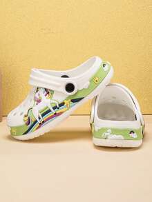 1 Pair Girls Comfortable Fashionable Casual Lightweight Cute Cartoon Hollow Shoes, Suitable For Summer - White - View 5