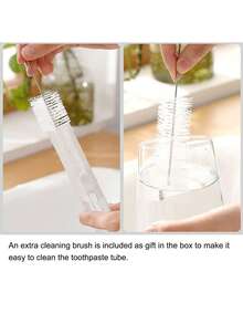 1 Set 3-In-1 Portable Travel Toothbrush With Travel Case, Ultra Soft Bristles, And Built-In Refillable Toothpaste Tube, Essential Travel Accessory - Multicolor - View 11