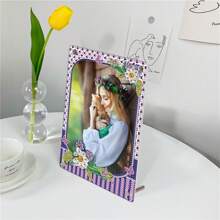 Cadres photo en diamant 5D avec support, kits d'art en diamant festifs pour la décoration de table de salon et de bureau - Kits d'art en diamant 5D de forme spéciale avec cristaux strass pour une présentation artistique