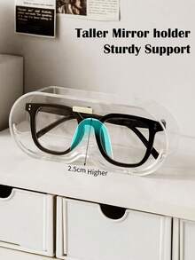 Transparent Wall-Mounted Glasses Storage Box - Dustproof, Waterproof, No-Drill Design, Easy Installation & Access, Ideal for Home & Travel