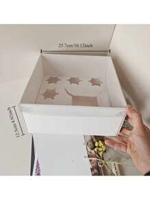 1/3pcs Cupcake And Cake Box, 5 Cupcake Slots And 1 Cake Slot, Cupcake Cake Baking Supplies Box, Snack, Donut Packaging Boxes