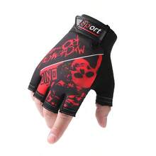 1 Pair Halloween Fingerless Non-Slip Gloves, Suitable For Cycling, Outdoor Sports