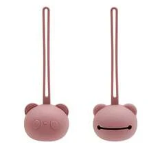 1 szt. Torba do przechowywania smoczka dla niemowląt, przenośny silikonowy pokrowiec na smoczek podróżny, łatwy do czyszczenia wiszący uchwyt na smoczek - Wielokolorowe - Zobacz 16