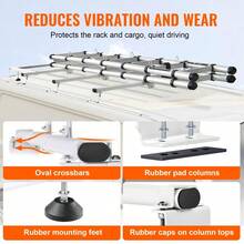 Versatile Ladder Rack For Transit Custom 2013 To 2024 Roof Mount Heavy Duty Design Perfect For Trailers And Equipment Storage - White - View 3