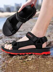 2025 Neue Herren Sport-Sandalen, gewebter Oberteil, EVA Doppelschicht-Laufsohle, modisch leicht atmungsaktiv, weich & bequeme Herren Strand Schuhe Sandalen