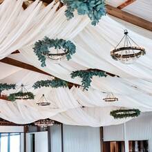 1pc White Sheer Transparent Mesh Netting, Decorative Fabric For Outdoor Wedding, Birthday Party, Floral Arch Decor, Perfect Holiday Party Decor To Create A Romantic Ambiance, Suitable For Various Occasions Like Diwali, Eid, Thanksgiving, Graduation Ceremony, Home Decor, Room Styling, Retirement/Housewarming Parties. The Pure White Sheer Mesh Netting Can Also Be Used As Photography Backdrop And Stage Decoration. - White - View 5