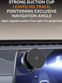 1 peça com base giratória de 360 graus, ventosa a vácuo, suporte magnético para celular, navegação automotiva, suporte dedicado para celular, compatível com iPhone, Android, presente de aniversário, família, amigos, acessórios para carro, suporte para celular para carro
