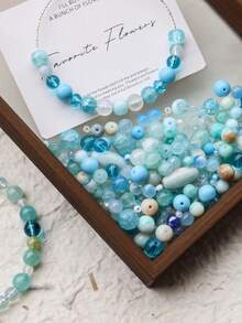 Beadia 50g/Packung 3-12mm gemischte Glasperlen, sortierte Makronen-Glasperlen für DIY Schmuckherstellung, Halsketten & Armband Bastelzubehör für Frauen