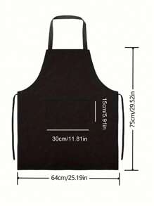 1pc Personalized Custom Chef Black Apron,Image Customization,Text Customization,Family Apron,Baking Apron,Housewife Apron,Hairdresser Beauty Salon Cosmetologist Cosmetology School Barber Gift Custom,Unique,Personalized Ideal Gift