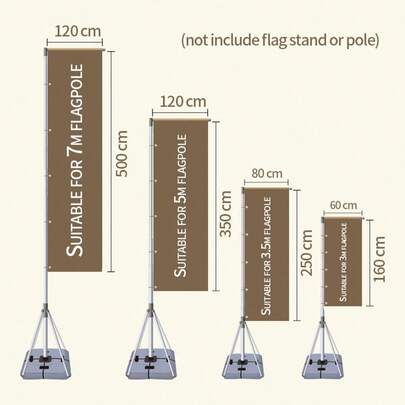 1pc Customized Large Advertising Flag, Single-Side Printing, No Stand Included, Any Logo, Photo, Color, Suitable For Various Festivals, Grand Openings, Effective Brand Promotion