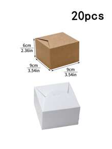 10pcs/20pcs/30pcs Paper Cupcake Boxes, Single Cupcake Containers, Portable Cupcake Stands, Suitable For Bakeries, Weddings, Parties, Gifts