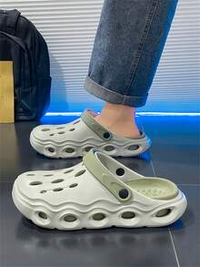 Garden Clogs Outdoor/Indoor Men Slippers, - Avocado - View 8