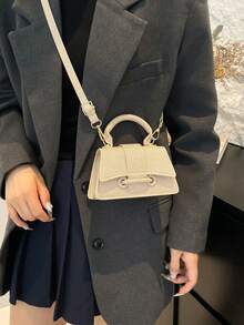 Fashionable High-Quality Pouch Small Square Bag, New Solid Color Versatile Handbag For Women - Multicolor - View 4