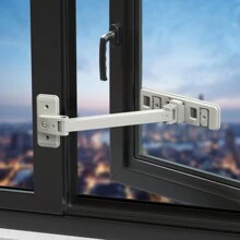 1. 1/2 Pcs Window Safety Lock, Sliding & Casement Window Stopper, Anti-Fall Security Lock For High-Rise Buildings, No-Drill Window Restrictor, Easy Installation, Anti-Opening Latch