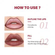 lakerain 防水哑光唇线笔，易于佩戴，不粘杯唇部轮廓笔，化妆品 - 彩色 - 查看 11