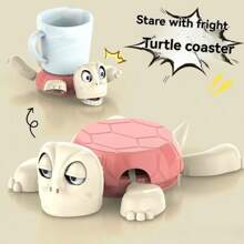 [Gag Gadget] Startling Turtle Coaster - Non-Slip And Heat-Resistant, Must-Have Prank Item On Desk! Same As Viral Hit. Home Decor, Coaster, Party Decoration, Prank Item, Heat-Resistant Coaster, Art, Back To School Supplies