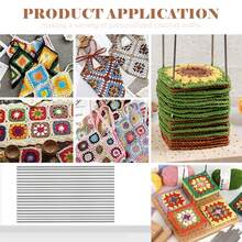 可重复使用的木制钩针阻挡板套装，配有 20 根钢针和存储底座 - 非常适合针织和缝纫项目，卡其色，纱线存储，非常适合针织 DIY 爱好者 - 圖片色 - 查看 4