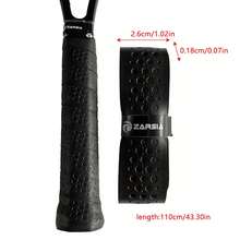 1 件装网球拍手柄外层胶带易缠绕吸汗替换装适用于户外操场健身房（110*2.6 厘米）