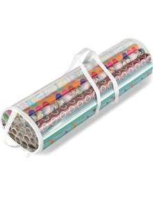 1pc Transparent Plastic Storage Bag, White/Black, Waterproof Clear, Packaging Paper Storage, Cylindrical Storage Bag, Suitable For Packaging Paper, Small Plush Toys, Baby Room Storage Items - Storage Bag - View 7