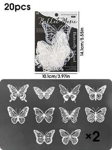 20 sztuk błyszczących naklejek motyli, DIY dekoracyjne naklejki motyli do dekoracji imprez, wystroju domu, odpowiednie na imprezy, wesela, święta, walentynki, Boże Narodzenie, Wielkanoc, Dzień Matki, urodziny, wystrój pokoju, wystrój ściany, wystrój sypialni, wystrój łazienki, wystrój pokoju, wystrój domu, tapeta do salonu, naklejki ścienne, tapety, wystrój kuchni