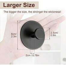 Adhesive Hooks Heavy Duty Wall Hooks Waterproof Stainless Steel Hooks For Hanging Coat, Hat,Towel Robe Hook Rack Wall Mount- Bathroom And Bedroom - Multicolor - View 6