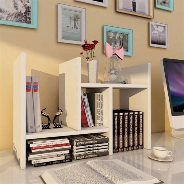 1 pezzo Scaffale da tavolo per studenti, portaoggetti per camera da letto, organizer per cosmetici, scaffale multifunzione personalizzabile