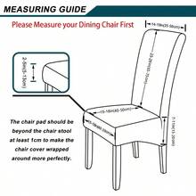 Smiry Stretch Chair Covers For Dining RoomDark Grey Set Of 6 Veet Large Dining Chair Slipcovers - DarkGrey1 - View 2