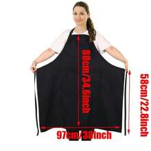 1 Stück/2 Stücke/4 Stücke Große Größen Schwarze Unisex Koch-Schürze, professionelle Schürze mit 2 Taschen, geeignet für Kochen, Arbeit, Backen (Große Größe)