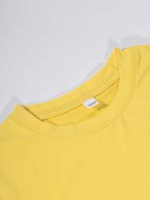 Custom Photo/Artwork/Logo Boys T-Shirt, Rapid Delivery, Yellow