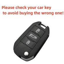 TPU Soft Key Fob Cover Case Compatible With Peugeot 3-Button Folding Car Key, Fits Models 208, 308, 408, C3, C4, Anti-Drop And Dust-Proof, Elegant High-End Key Holder, Suitable For Women - Big Keychain - View 4