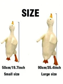 1 Stück weiches Plüsch Ente Stofftier, Weiß/Grau/Braun, Begleittier für Katzen und Hunde, hilft Hunden beim Spielen und Energieaufwand, geeignet für kleine bis mittlere Haustiere (nicht für große Haustiere empfohlen, da sie es zerkauen und beschädigen könnten)
