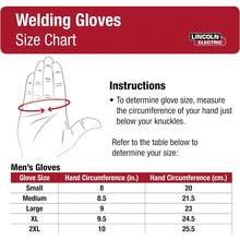 Guantes de soldadura / trabajo de cuero de grano completo| Palma acolchada| Mediano| K2977-. - 2XL (Paquete de 1) - Ver 11