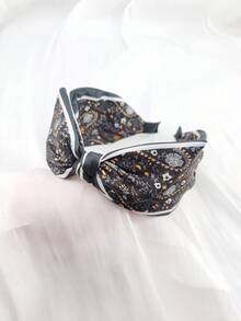 1 Bag Fabric Bow Printed Plastic Headband For Women,Hairband,Hair Hoop Headbands - One Size - View 14