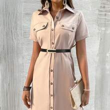 2pcs Solid Color Casual PU Leather Women Thin Waist Belt, Adjustable For Spring & Summer