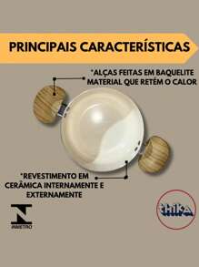 Jogo De Panela 4 Peças Ceramic Antiaderente Vanilla Thika