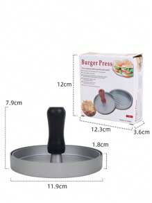 1PC Premium Non-Stick Burger Press And Patty Separation Papers - Effortless Patty Maker For Perfect Meat, Beef, Cheese, And Veggie Burgers - Ideal For Grill, Griddle, BBQ, And Barbecue Cooking