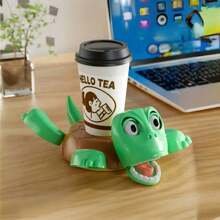 [Gag Gadget] Startling Turtle Coaster - Non-Slip And Heat-Resistant, Must-Have Prank Item On Desk! Same As Viral Hit. Home Decor, Coaster, Party Decoration, Prank Item, Heat-Resistant Coaster, Art, Back To School Supplies