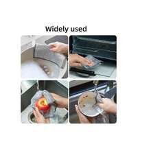 10 Counts Dishwashing Rags,Multipurpose Non-Scratch Wire Dishcloths For Wet And Dry Use, Reusable Wire Cleaning Cloths For Kitchen, Sinks, And Pans Silver Removable, Washable & More
