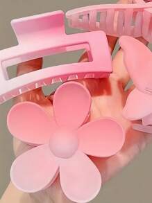 Set de 8 pinzas para el cabello de color rosa soñador, incluye diseños de flor, mariposa y formas geométricas minimalistas en tonos de rosa degradado y sólido, suaves y atractivos, fáciles de crear peinados dulces - Adecuado para niñas y mujeres, esencial para el peinado diario, accesorios para el cabello de otoño para todas las estaciones, pinzas de moda elegantes para el cabello de invierno para looks de vacaciones