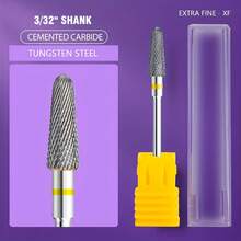 1件专业美甲钻头，钨钢指甲锉，适用于电动打磨机，带指甲抛光头的修甲工具