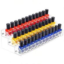 Acrylic Nail Polish Organizer Rack, 6 Tier Holder Stand, Paint Rack Gel Nail Polish Shelf Display, Sunglass Organizer, Essential Oils Storage Shelf, Holds Up To 72 Bottles - 3 tầng - Xem 8