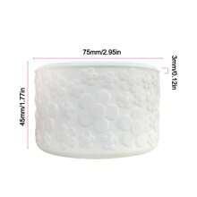 1 pieza Manga de silicona de 7,5 cm para el fondo de botas, manga de taza de silicona para flores, cubierta antideslizante para el fondo de la botella, accesorio para taza