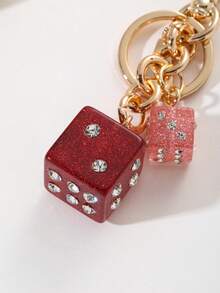 1pc Cherry Pendant Keychain - Cherry, Apple, Pear, Strawberry Pendant Car Keychain, Women Gift, Christmas Gift, Valentine's Day Gift, Summer - Multicolor - View 5