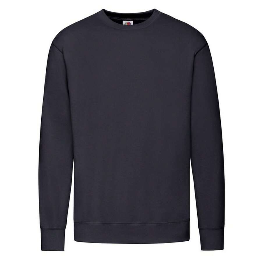 Fruit of the Loom Mens Lightweight Setin Sweatshirt (Deep Navy) - Blue - View 1