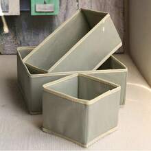 Underwear Drawer Storage Box, Foldable Fabric Wardrobe Organizer And Storage Space, Multi-Purpose Storage Space For Organizing Wardrobes, Vanity Drawer Partition Suitable For Baby Clothes, Bras, Scarves, Belts, Ties - Light Grey - View 8