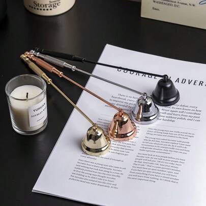 Stainless Steel Candle Extinguisher, Romantic Bell Shape Wick Snuffer, Suitable For Candle, Aromatherapy & Home Decor, Perfect For Halloween, Easter, Thanksgiving Gifts Birthday Graduation